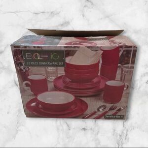 Evolution Red Dinnerware Set - 32 Piece